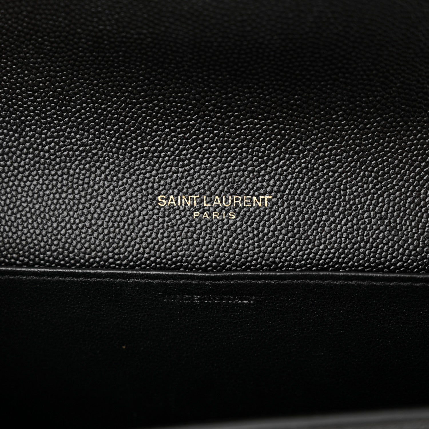 Saint Laurent Grain de Poudre Uptown Chain Wallet Black 7 of 14