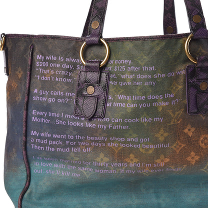 Louis Vuitton Monogram Karung Heartbreak Jokes Tote Violet 7 of 14