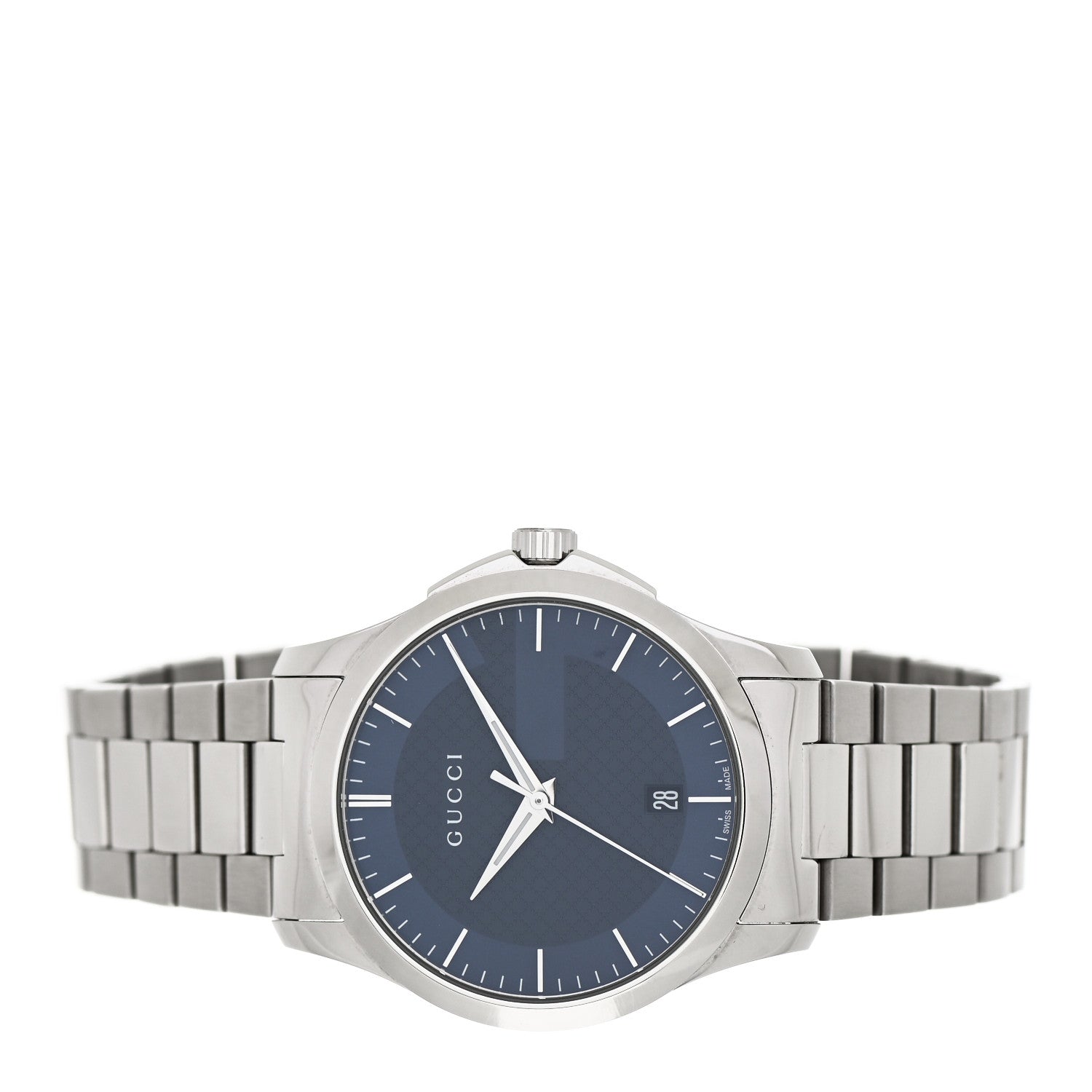 Gucci Stainless Steel 38mm G-Timeless Quartz Watch Navy 2 of 5