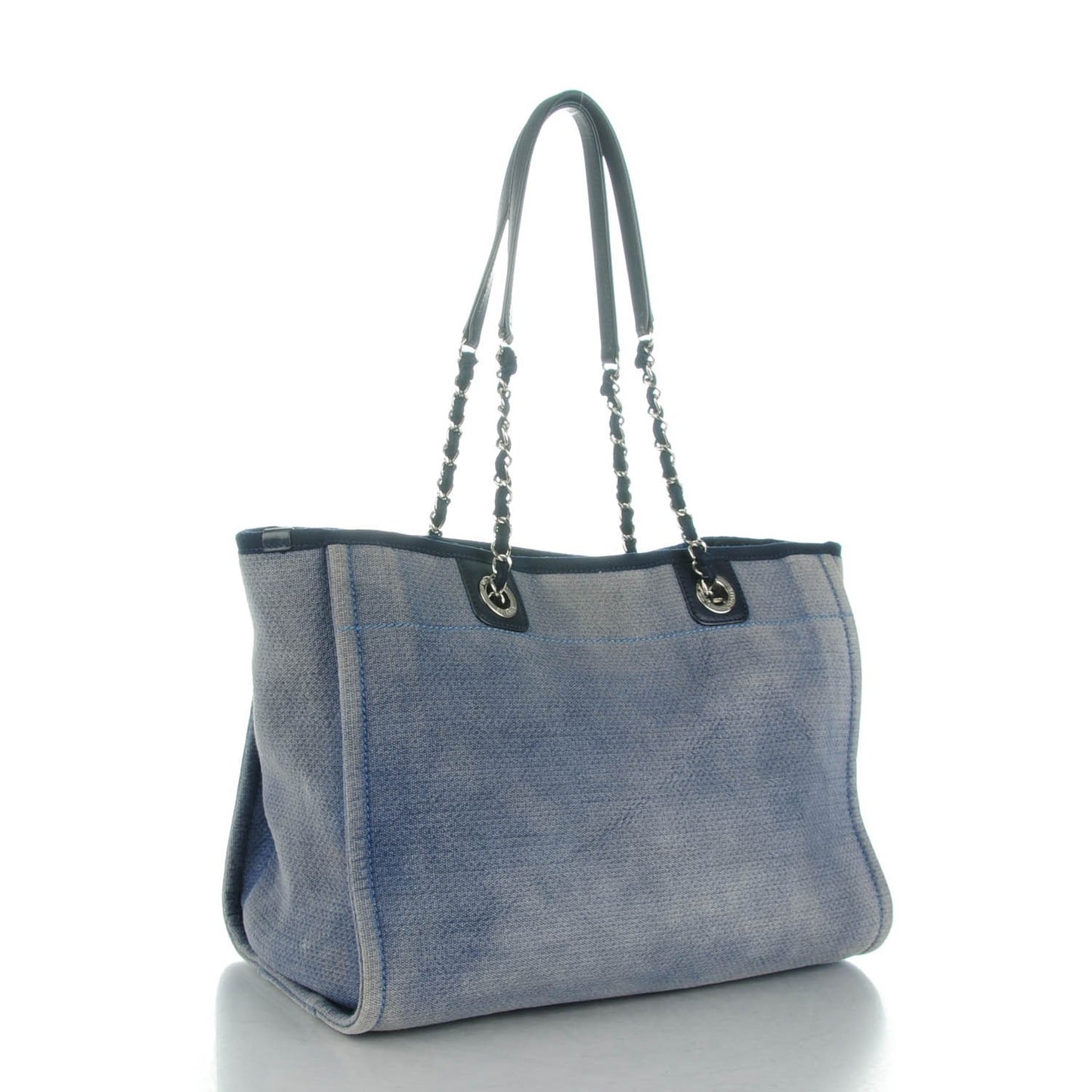 Canvas Small Deauville Tote Denim Blue