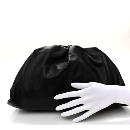 Bottega Veneta Smooth Butter Calf The Pouch Oversized Clutch Black 2 of 10
