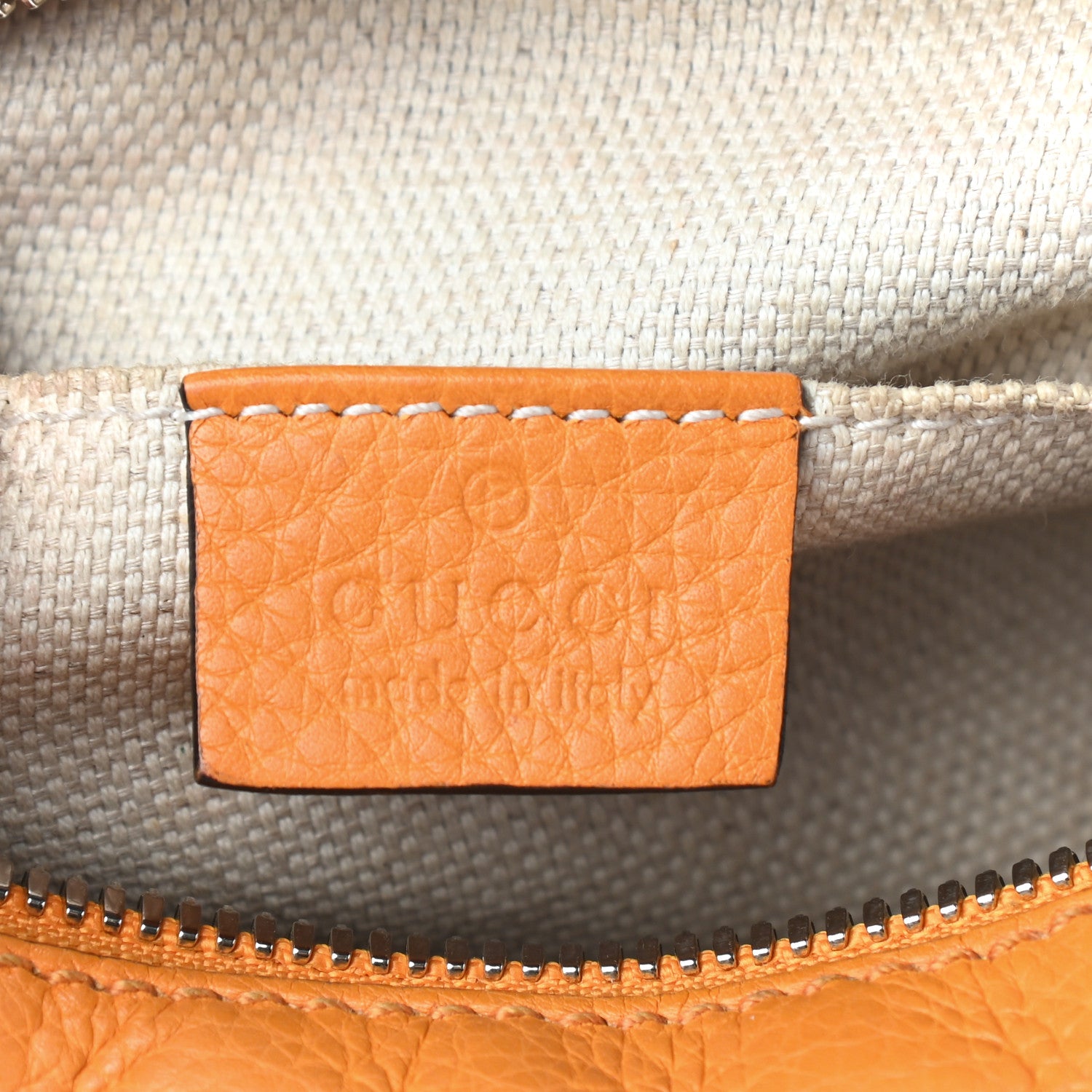 Gucci Pebbled Calfskin Small Soho Disco Bag Curcuma 6 of 12