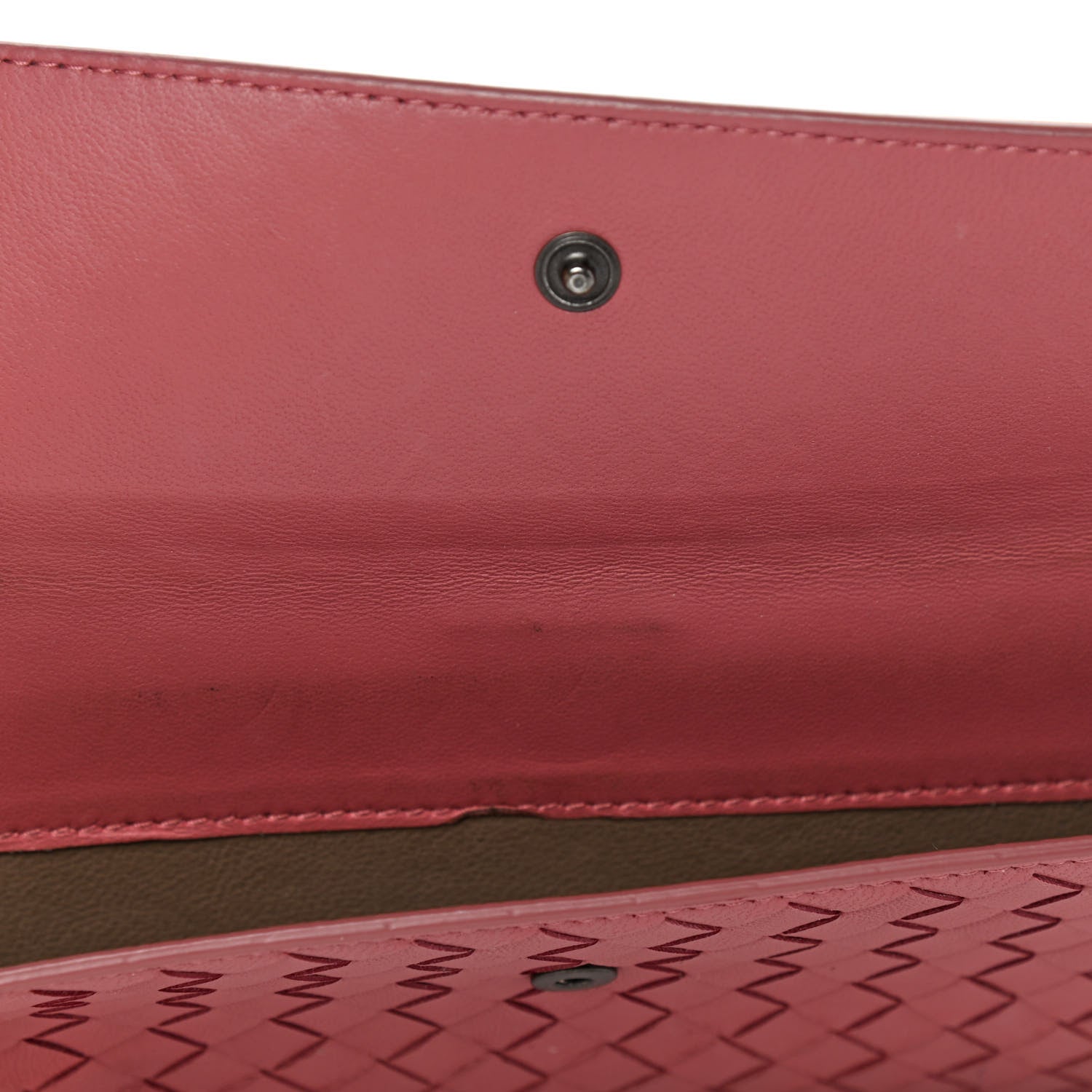 Bottega Veneta Nappa Intrecciato Continental Snap Wallet Corallo 11 of 15
