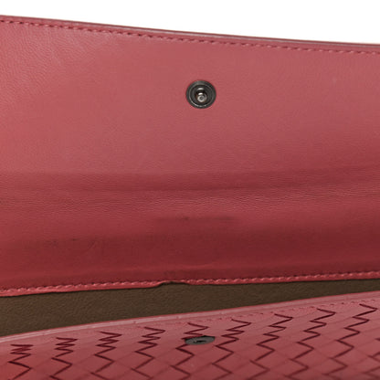 Bottega Veneta Nappa Intrecciato Continental Snap Wallet Corallo 11 of 15