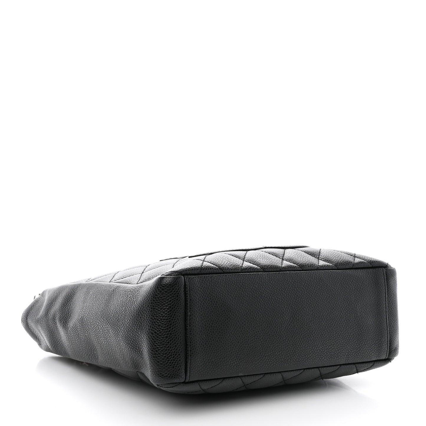Caviar Quilted Petit Shopping Tote PST Black