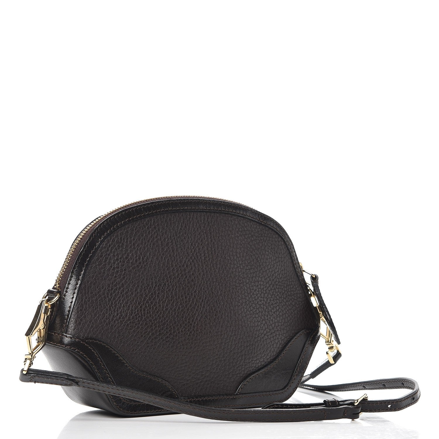 Burberry Grained Calfskin Mini Orchard Crossbody Dark Brown 3 of 11