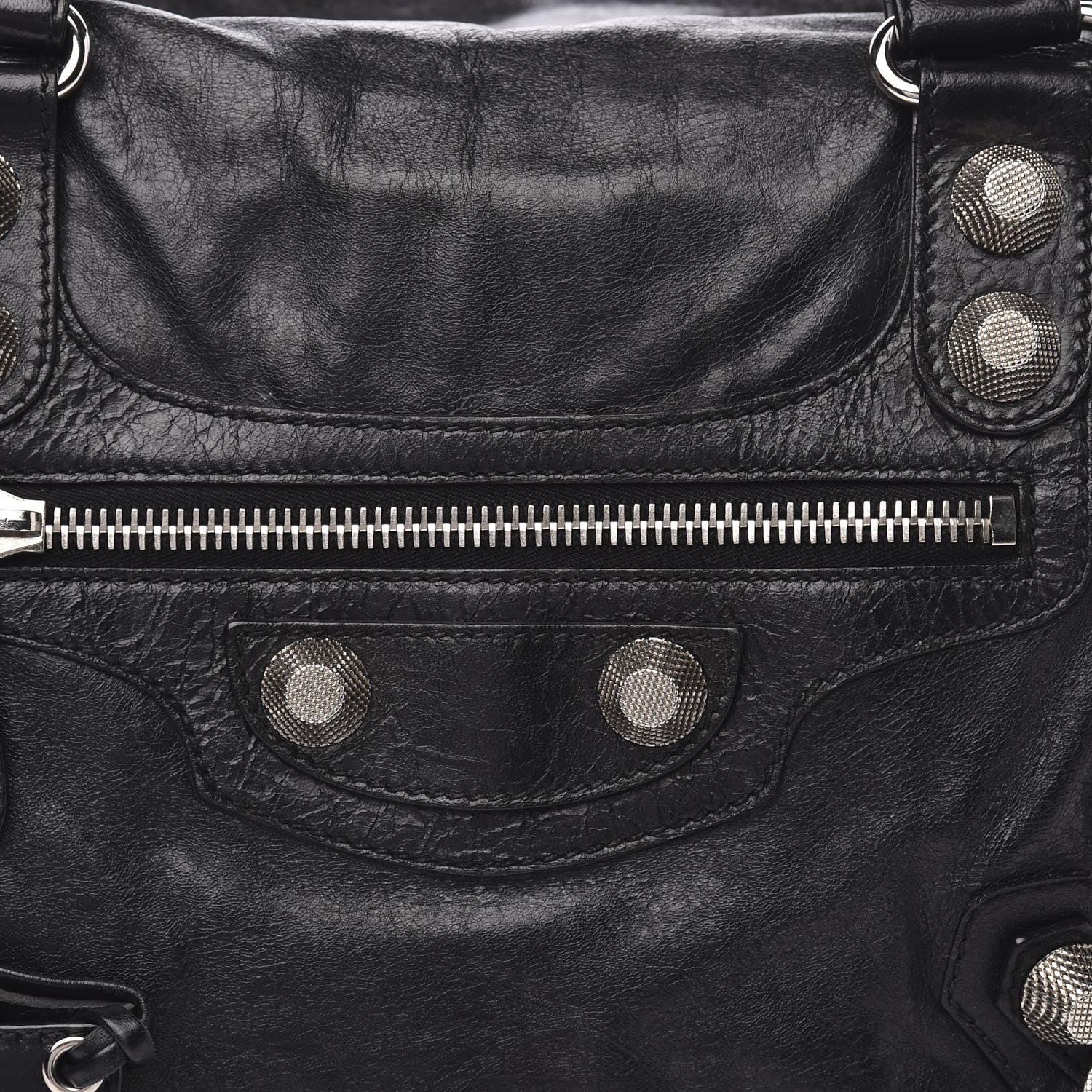 Balenciaga Agneau Giant 21 Silver Hardware Mid Day Black 10 of 10