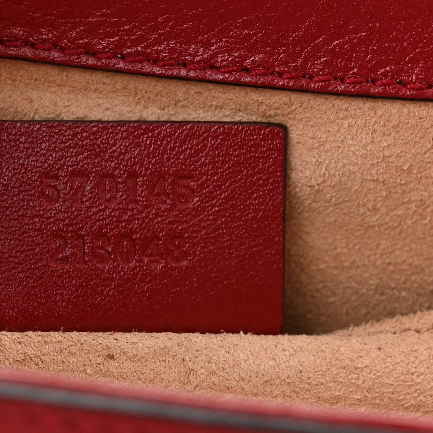 Gucci Textured Calfskin Web Rajah Slim Flap Shoulder Bag Romantic Cherry 7 of 12