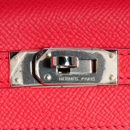 Hermes Epsom Kelly Tri-Fold Wallet Rouge Vif 6 of 15