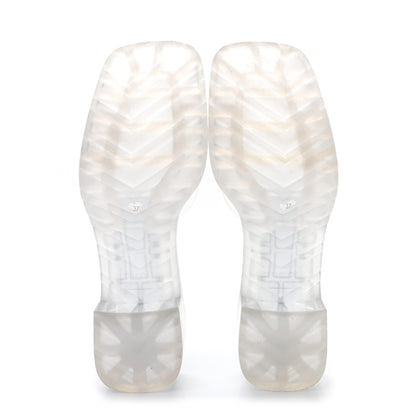 Gucci Rubber Gucci Logo Womens Platform 20/60mm Slide Sandals 37 Transparent 5 of 8