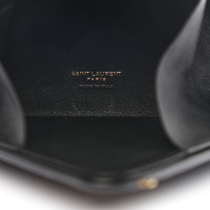 Saint Laurent Lambskin Pyramid Clutch Black 5 of 9
