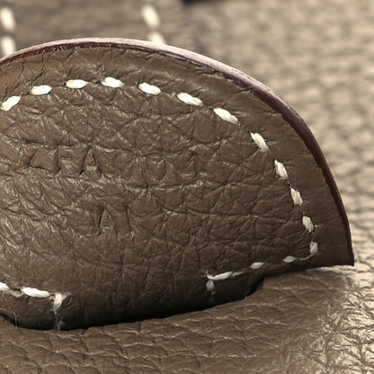 Hermes Taurillon Clemence Evelyne III PM Etoupe 7 of 10