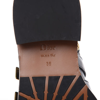 Christian Dior Calfskin Buckle Ankle Boots 36 Black 6 of 12