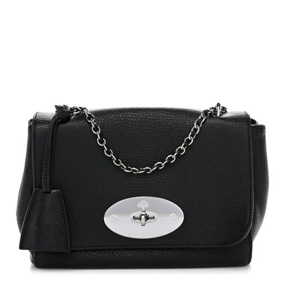 Mulberry Glossy Goatskin Small Lily Flap Black 1 of 10