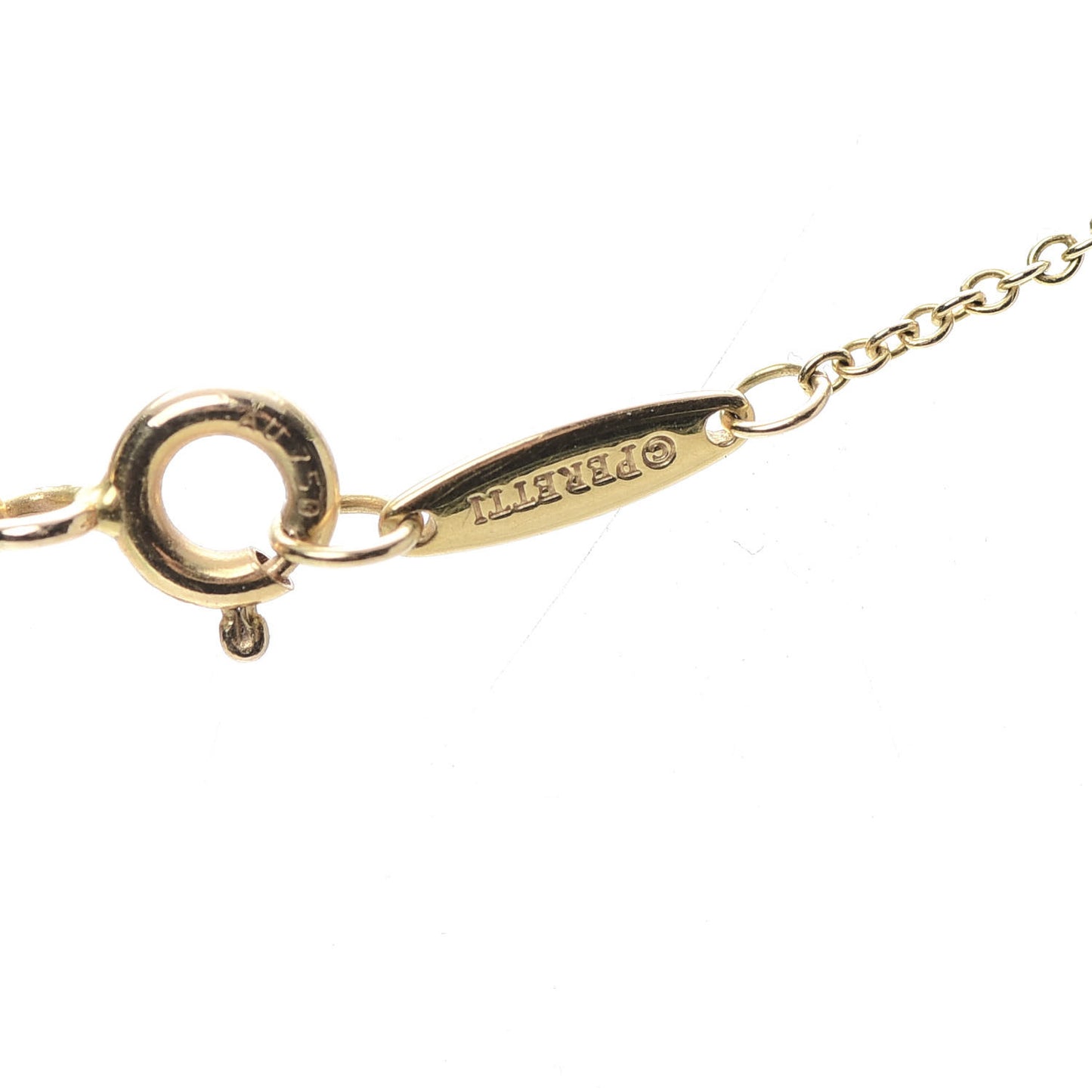 18K Yellow Gold Diamond .05ct Elsa Peretti Diamonds by the Yard Pendant Necklace