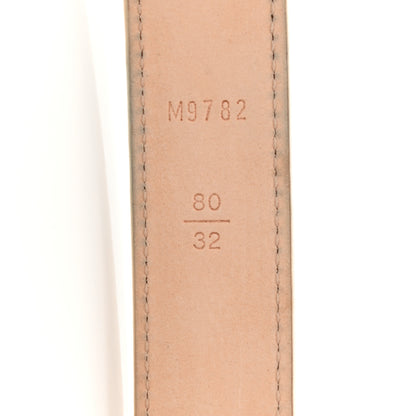 Louis Vuitton Damier Azur 25mm Belt 80 32 4 of 7