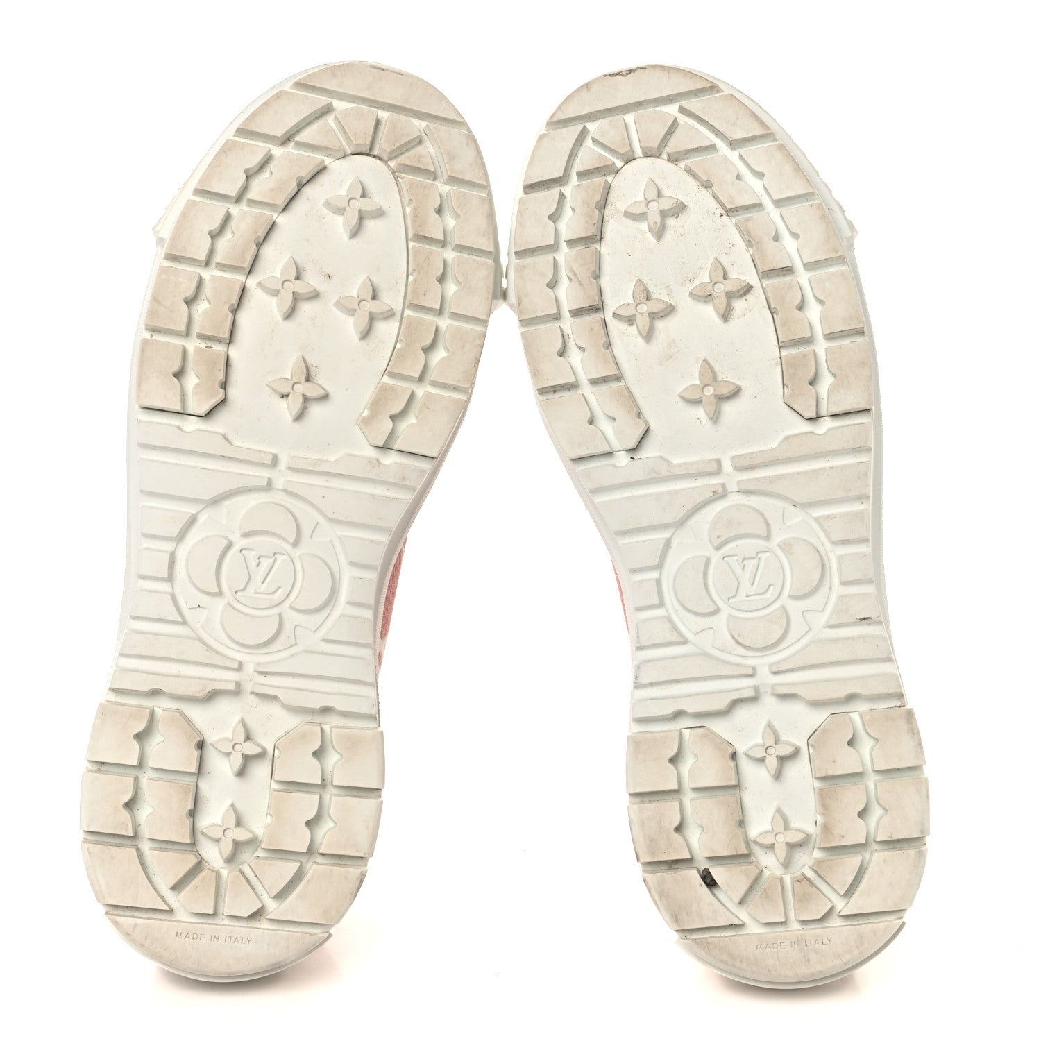 Louis Vuitton Denim Monogram Squad Sneakers 38.5 Pink 6 of 8
