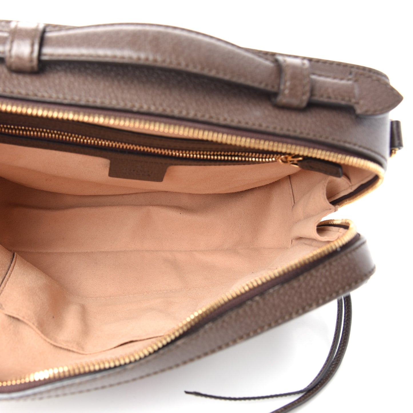 GG Supreme Web Small Ophidia Top Handle Shoulder Bag Brown