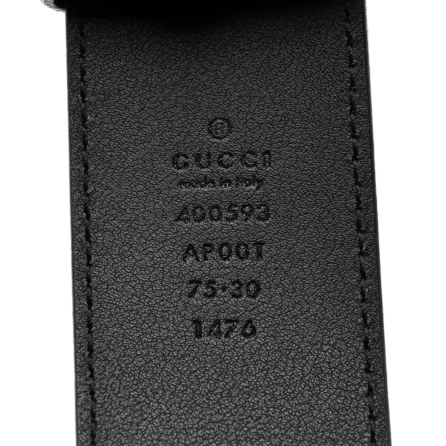Calfskin Double G 40mm Belt 75 30 Black