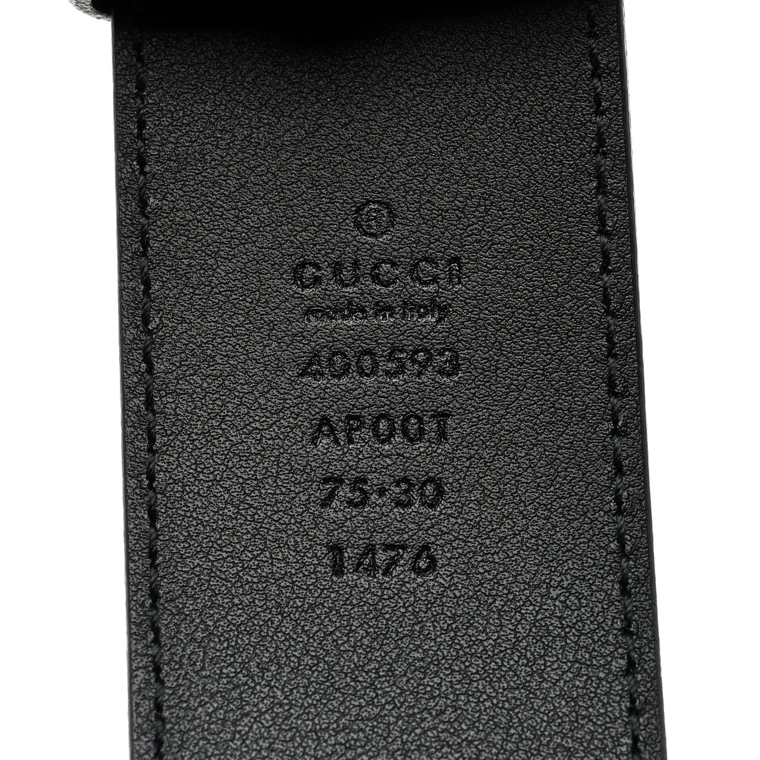 Gucci Calfskin Double G 40mm Belt 75 30 Black 3 of 7