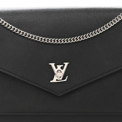 Louis Vuitton Soft Calfskin My Lockme Pochette Black 8 of 12