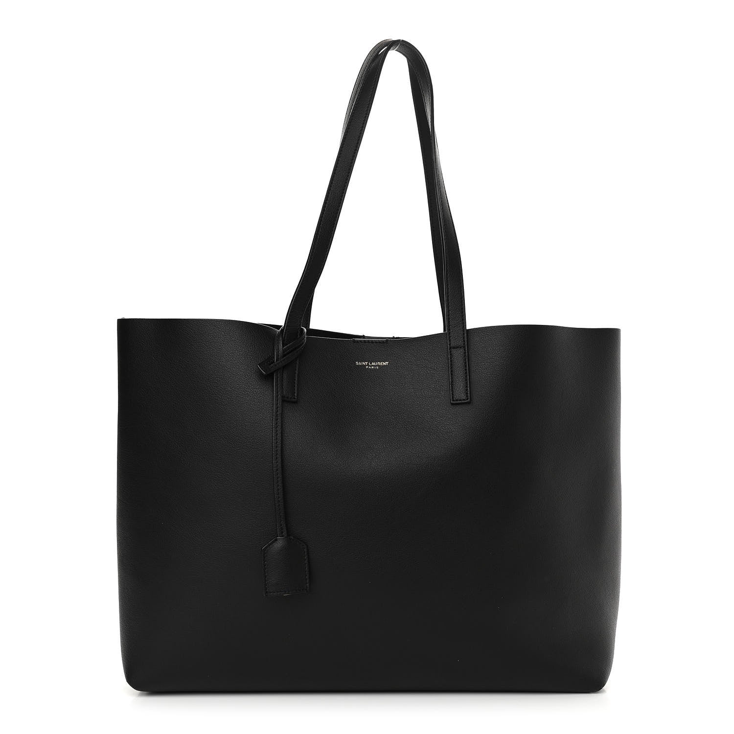 Saint Laurent Calfskin Large Shopping Tote Black 3 of 11