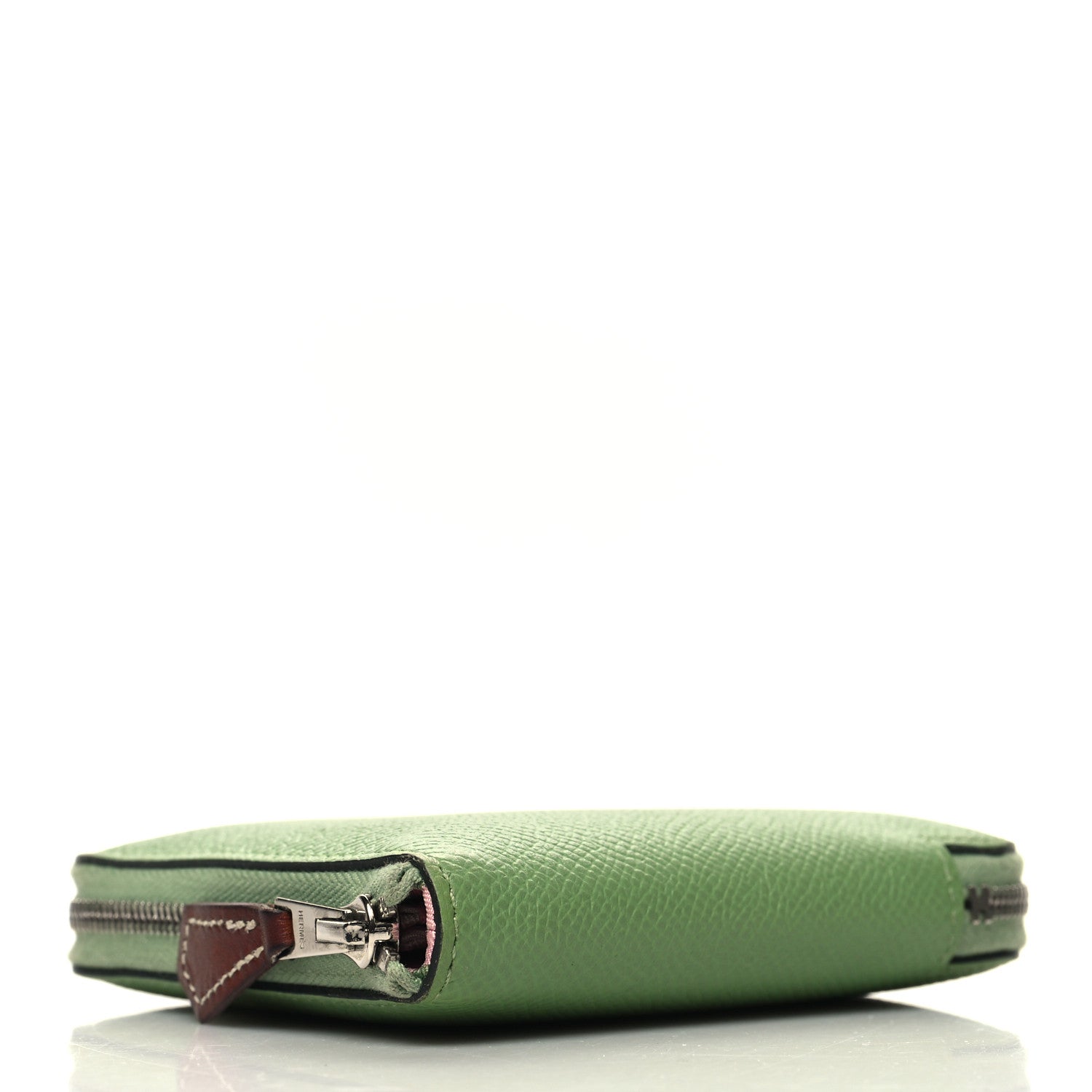 Hermes Epsom Silk'In Compact Wallet Vert Criquet 4 of 9