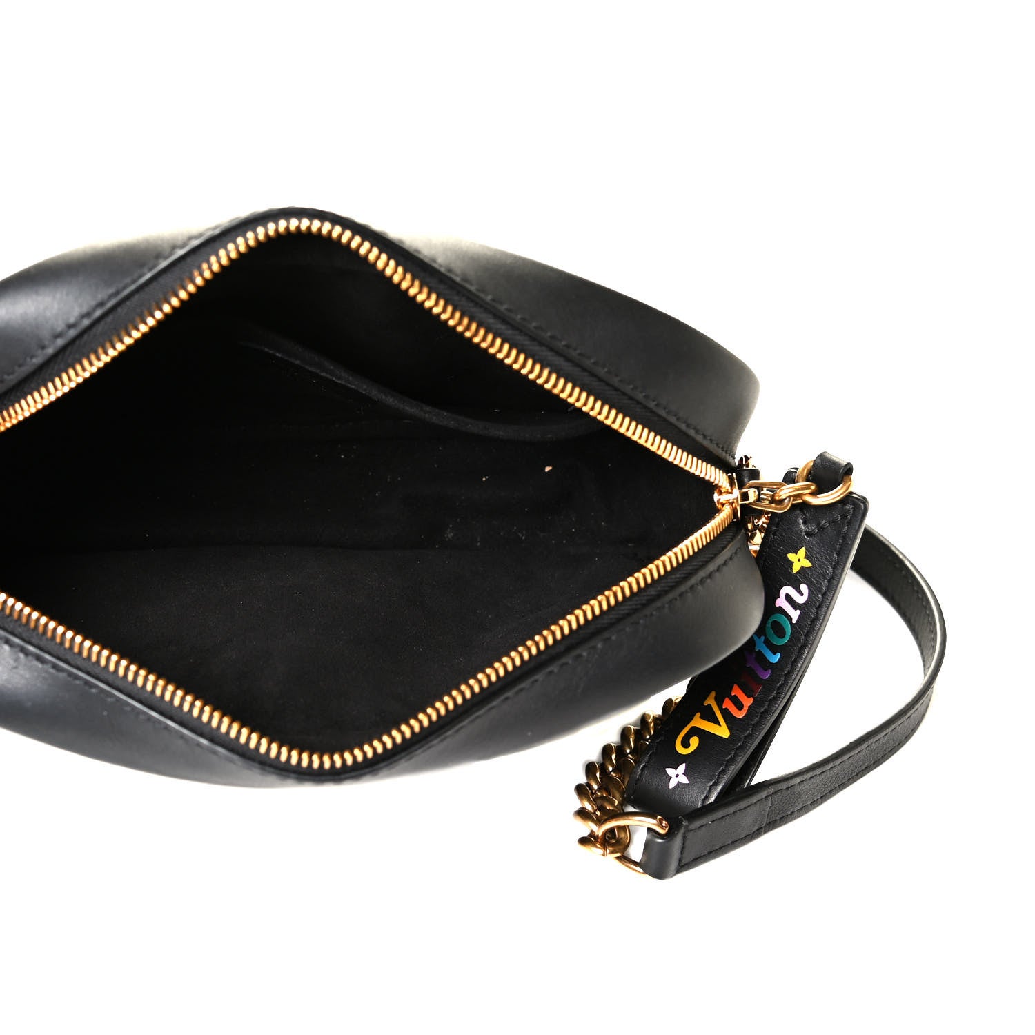 Louis Vuitton Calfskin New Wave Camera Bag Black 4 of 5