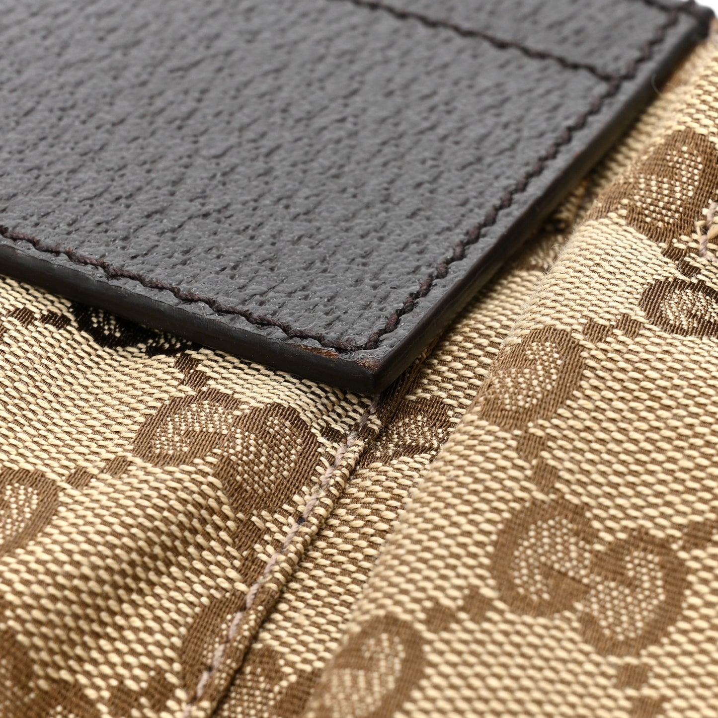 Monogram Web Belt Bag Dark Brown