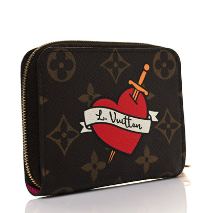 Louis Vuitton Monogram Travel Stickers Zippy Coin Purse 3 of 8