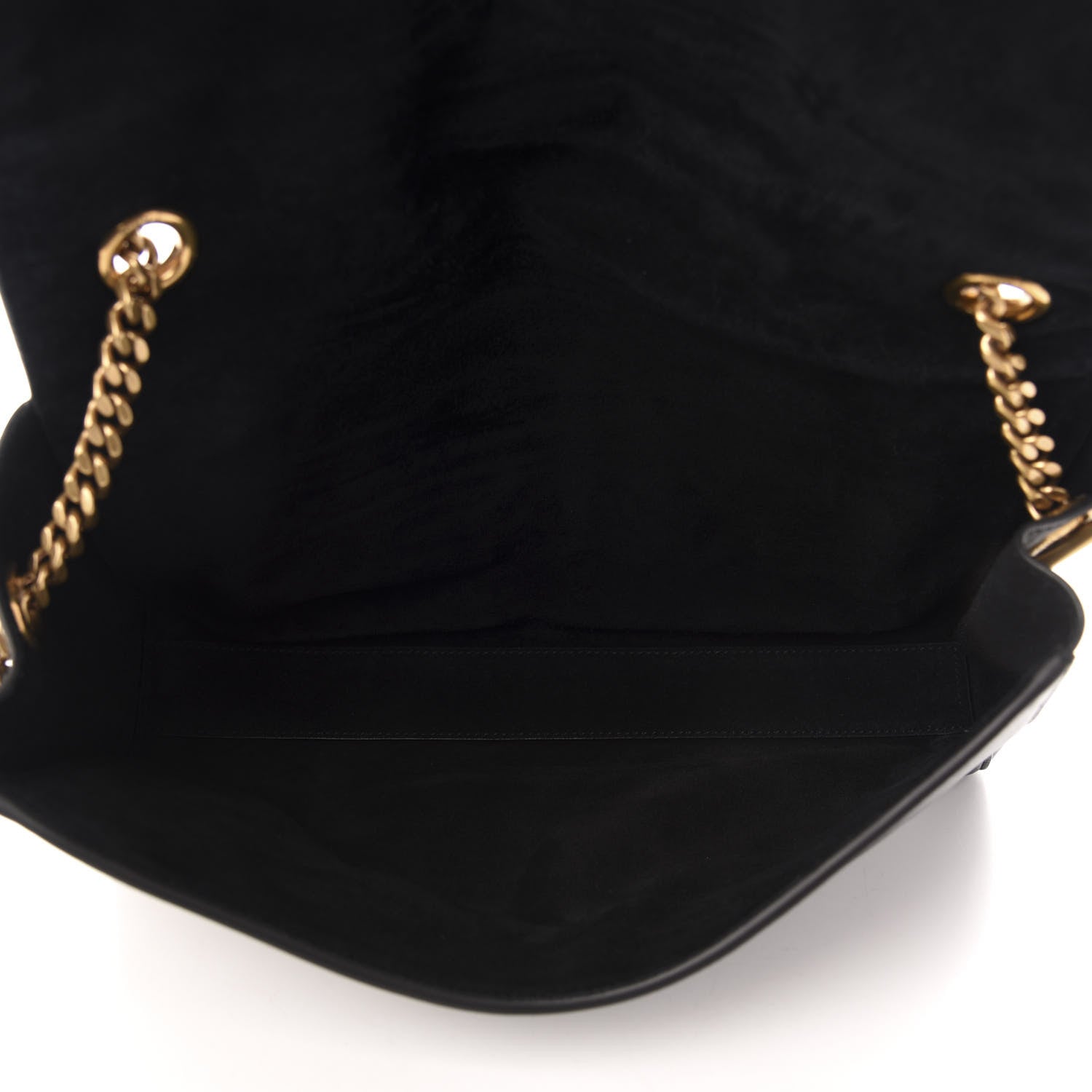 Saint Laurent Smooth Calfskin Suede Medium Reversible Monogram Kate Satchel Black 15 of 20
