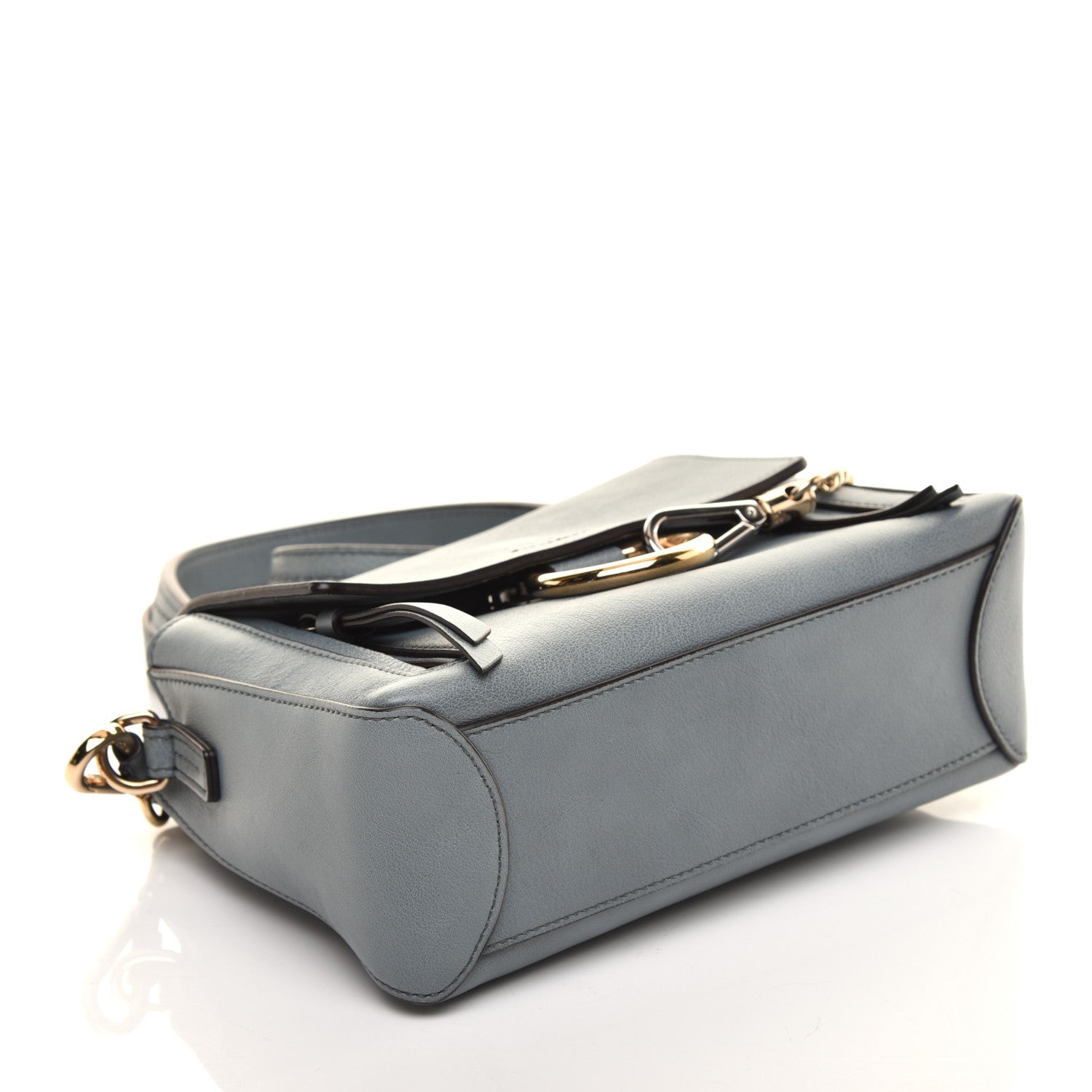Chloe Calfskin Mini Faye Day Shoulder Bag Cloudy Blue 4 of 8