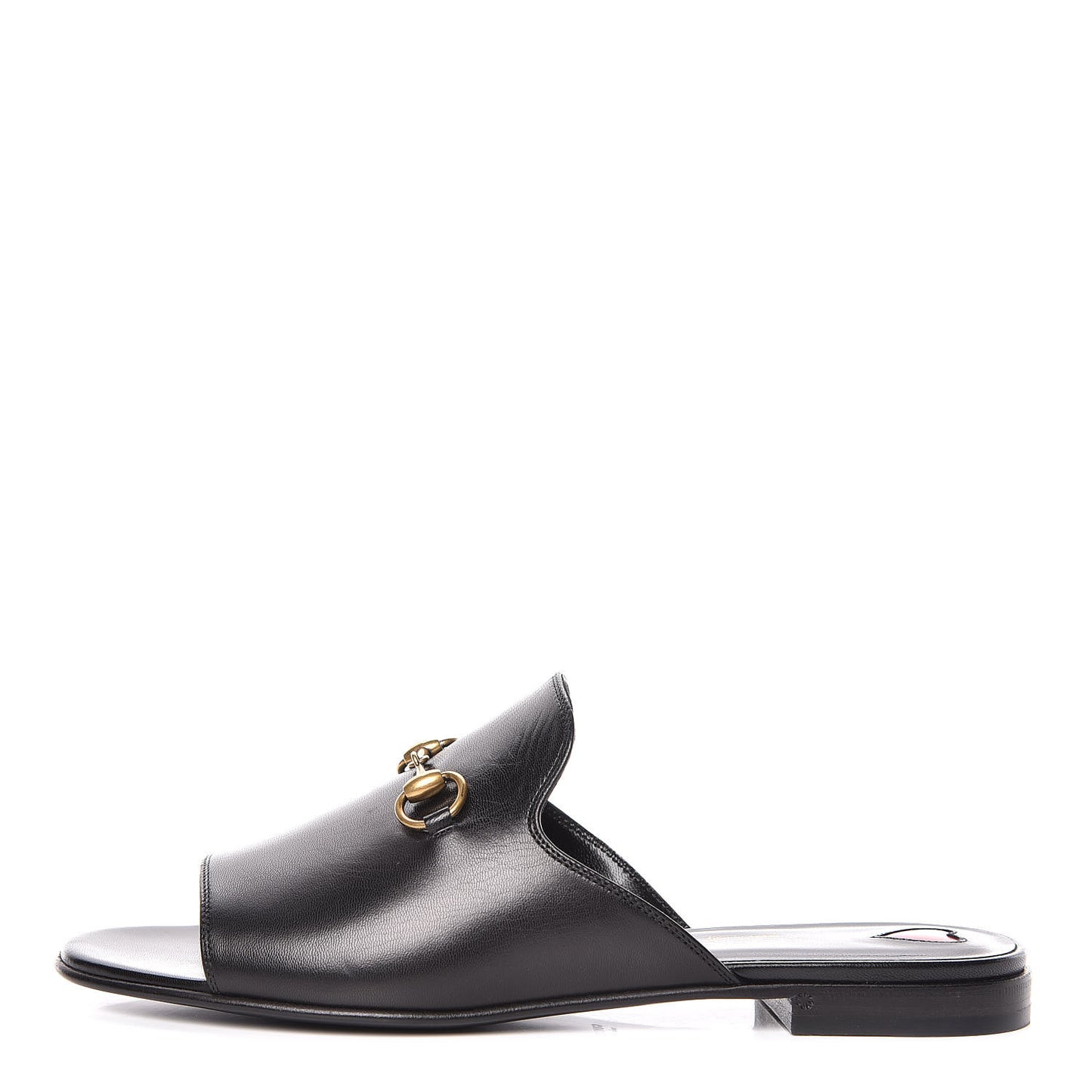 Malaga Kid Horsebit Slide Sandals 37.5 Black