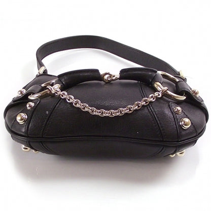 Gucci Leather Horsebit Small Handbag Black 4 of 10