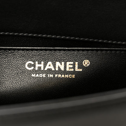 Chanel Lambskin Chevron Quilted Small Boy Flap Black 6 of 10