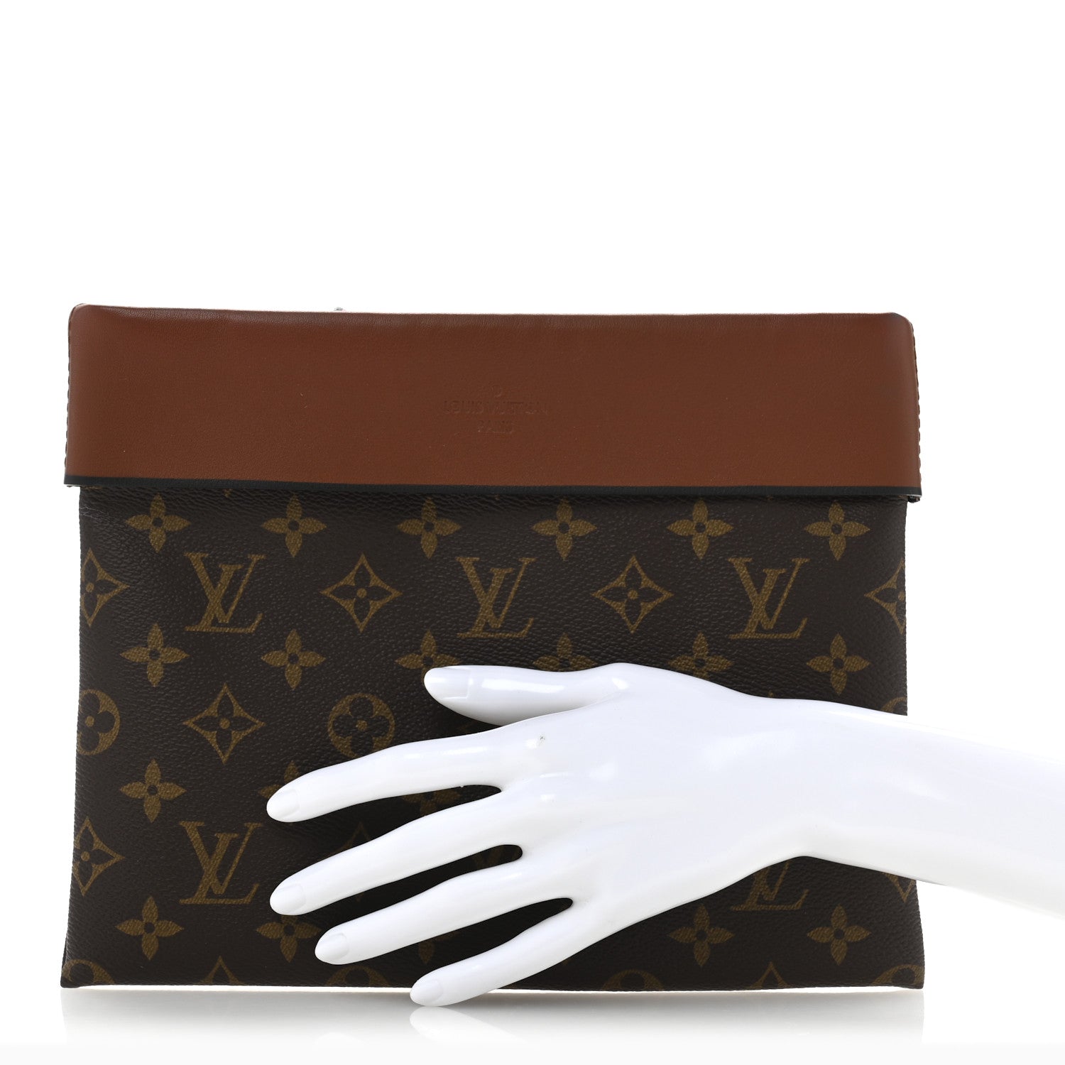 Louis Vuitton Monogram Tuileries Pochette Caramel 2 of 8