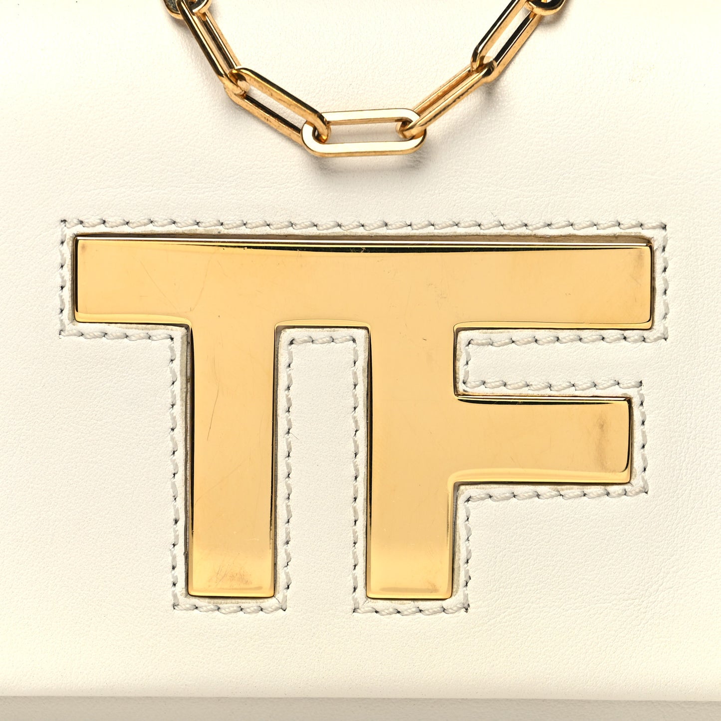 Calfskin Icon Disco Bag White