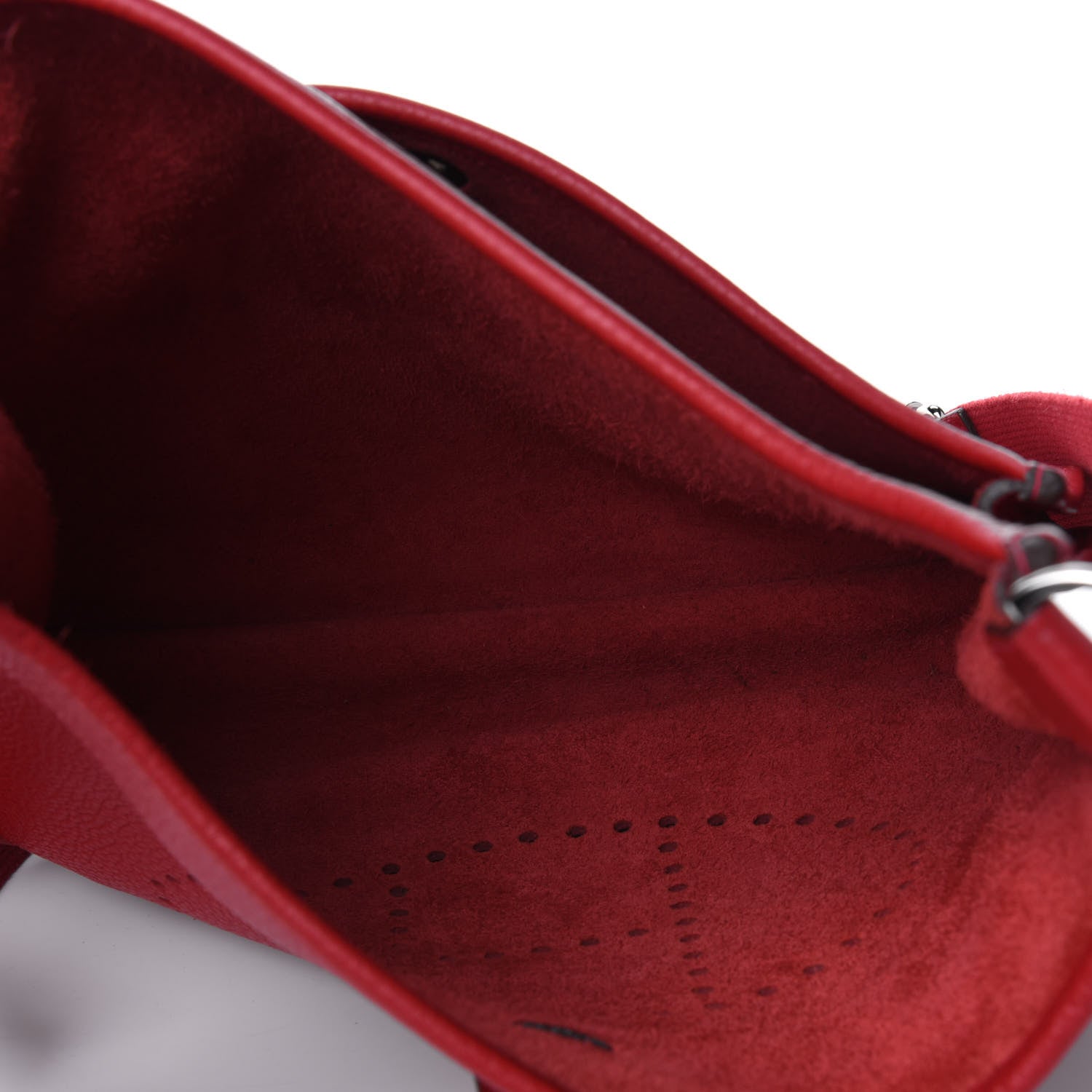 Hermes Taurillon Clemence Evelyne III PM Rouge Casaque 5 of 12