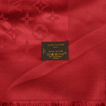 Louis Vuitton Silk Wool Monogram Shawl Pomme D'Amour 5 of 5