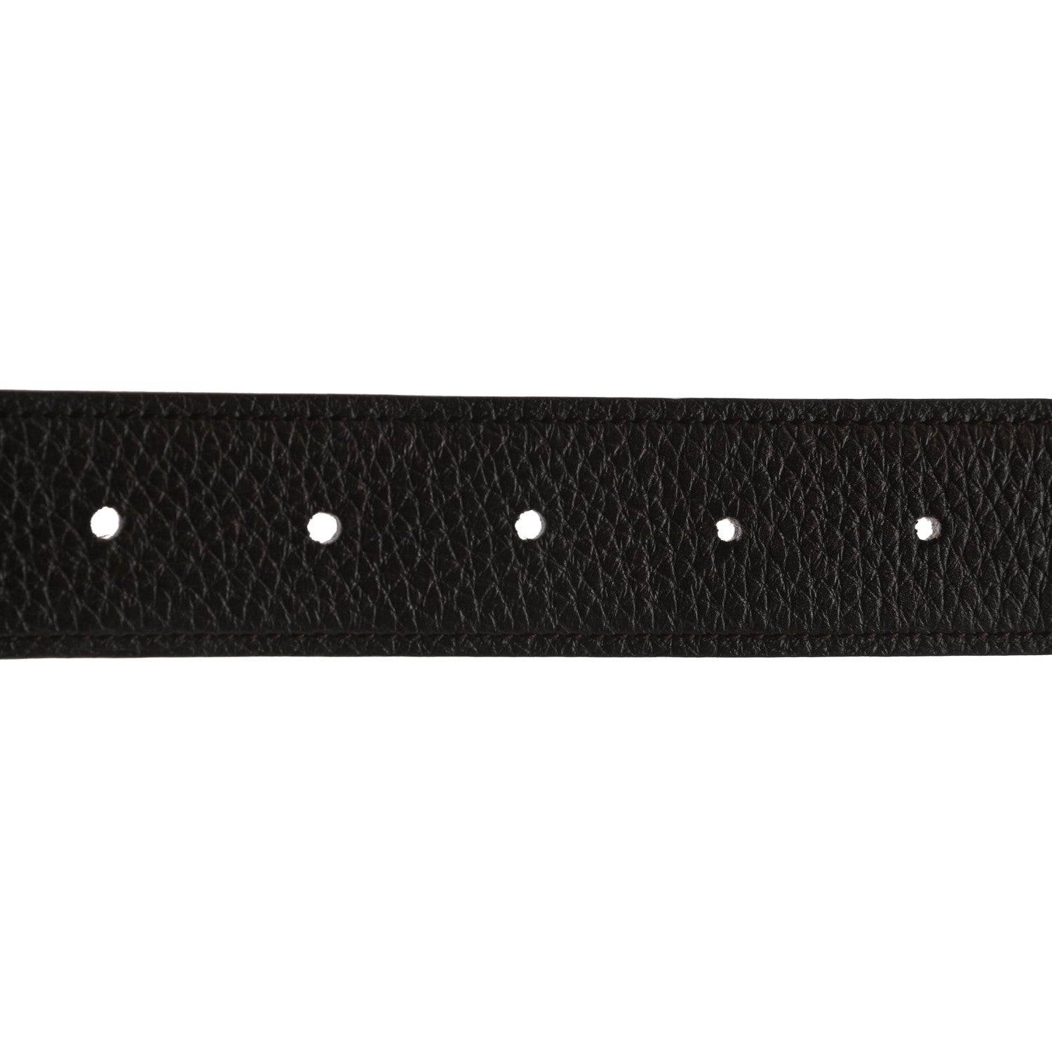 Hermes Box Togo 32mm H Belt 95 Black Chocolate 3 of 8
