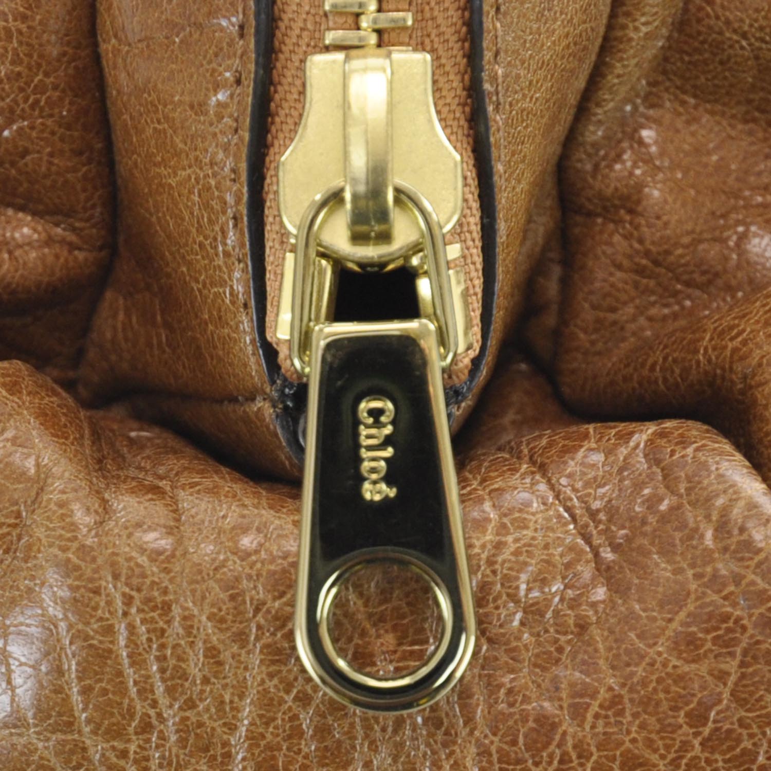 Chloe Leather Ethel Satchel Brown 7 of 11