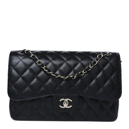 Chanel Caviar Quilted Jumbo Double Flap Black 1 of 11