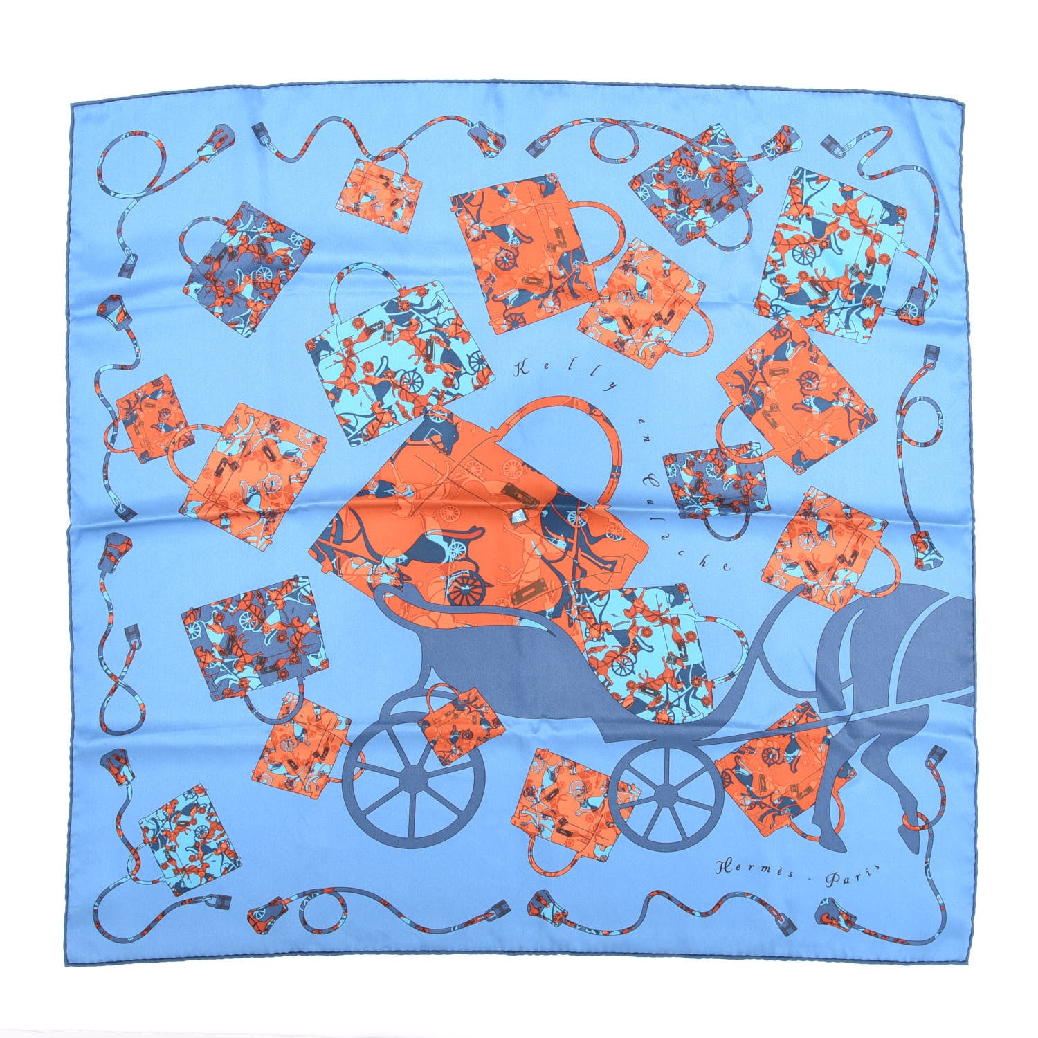 Hermes Silk Kelly En Caleche Scarf 70 1 of 4