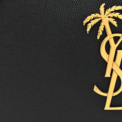 Saint Laurent Grain De Poudre Small Monogram Palm Tree Camera Bag Black 8 of 10