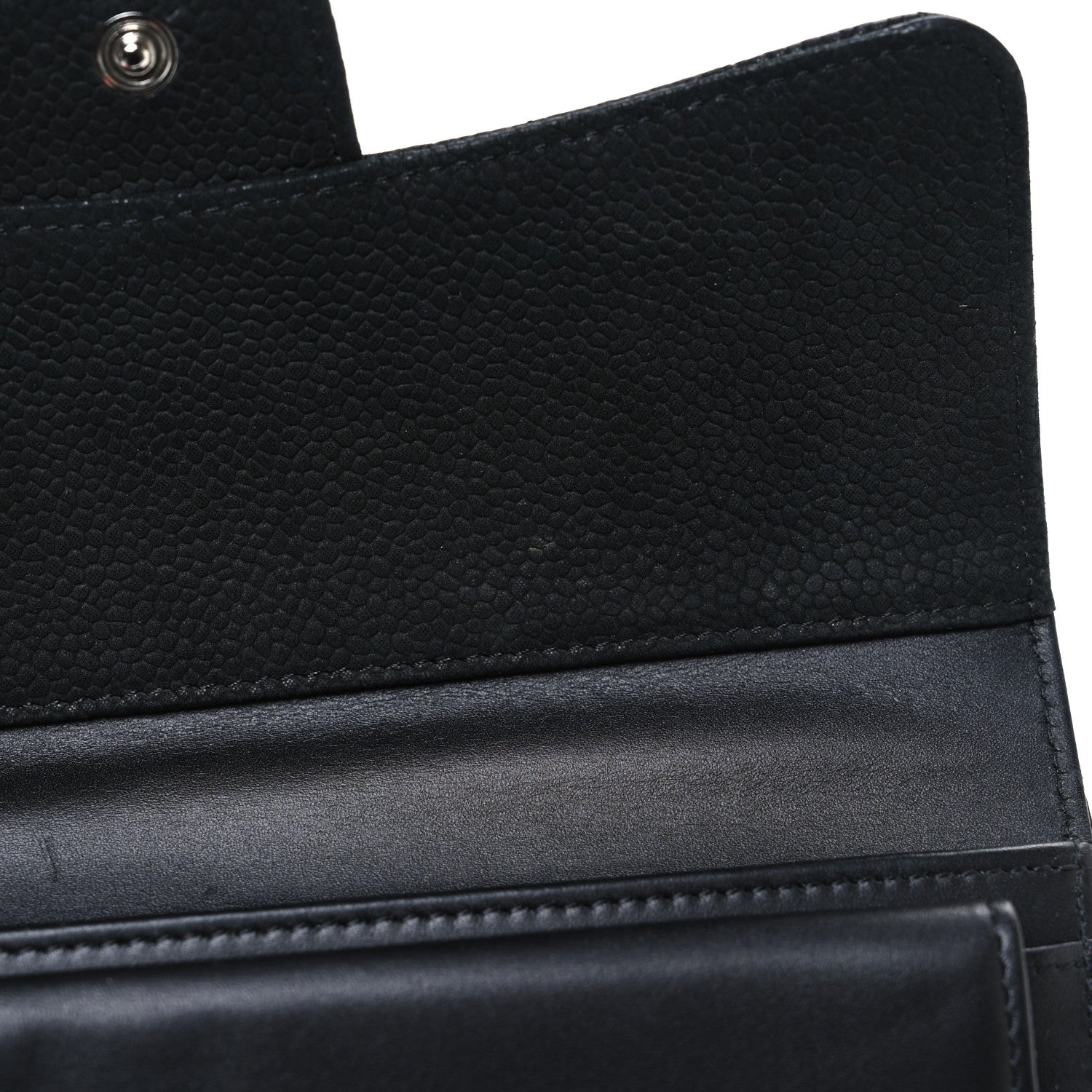 Chanel Iridescent Caviar Quilted Large Flap Wallet  Black 9 of 10