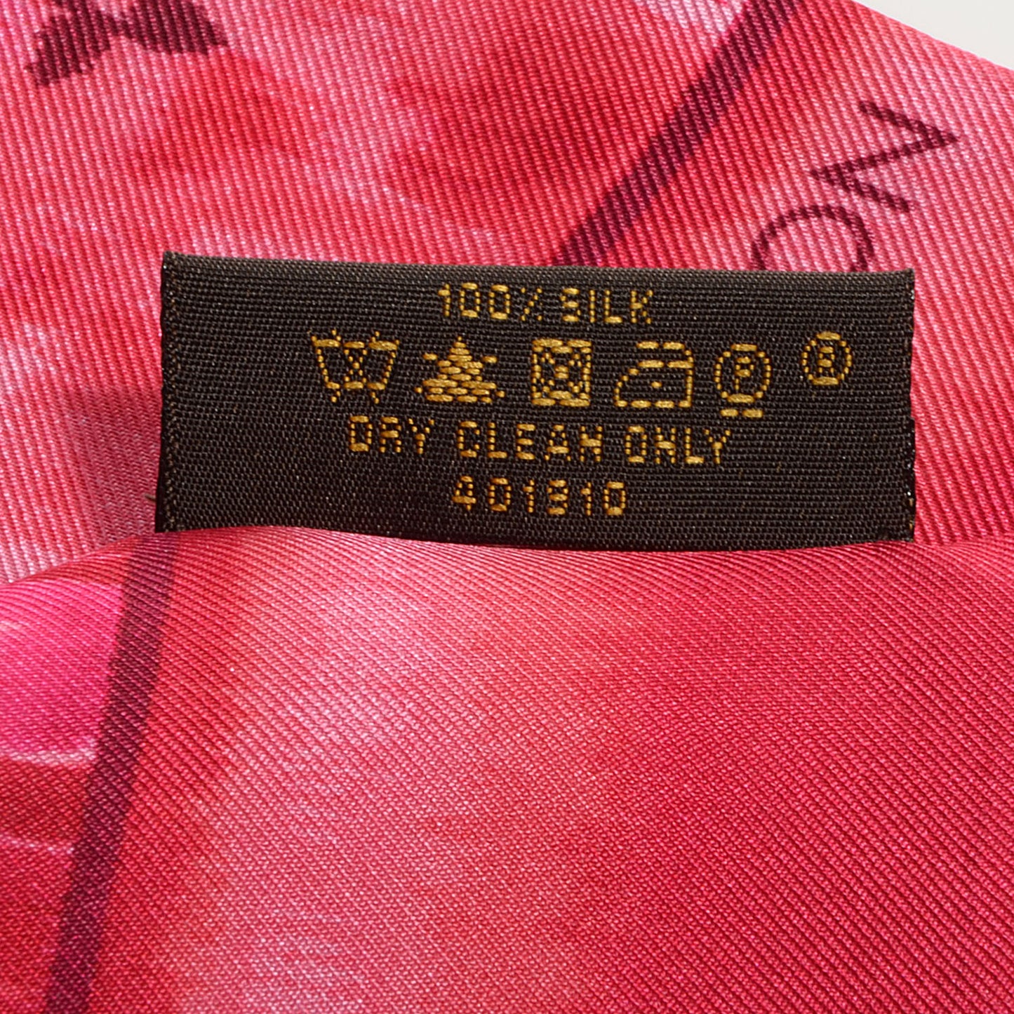 Silk Monogram Ikat Summer Bandeau Rose Indien