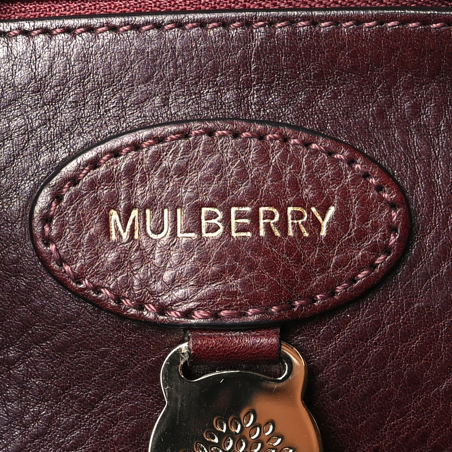 Soft Grain Calfskin Small Bayswater Oxblood