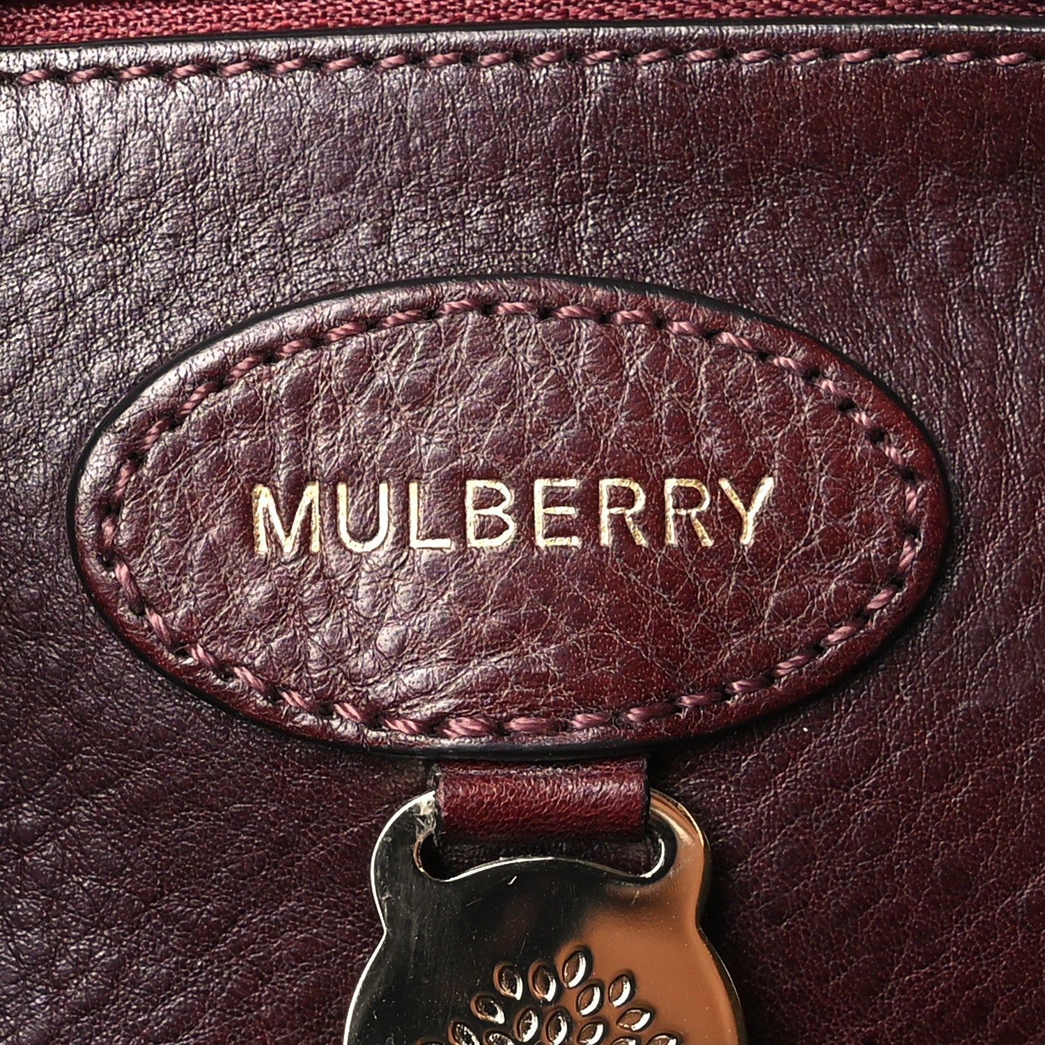 Mulberry Soft Grain Calfskin Small Bayswater Oxblood 6 of 10