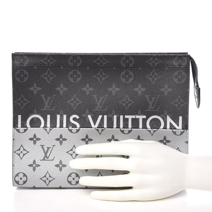 Louis Vuitton Monogram Eclipse Split Pochette Voyage MM 2 of 9