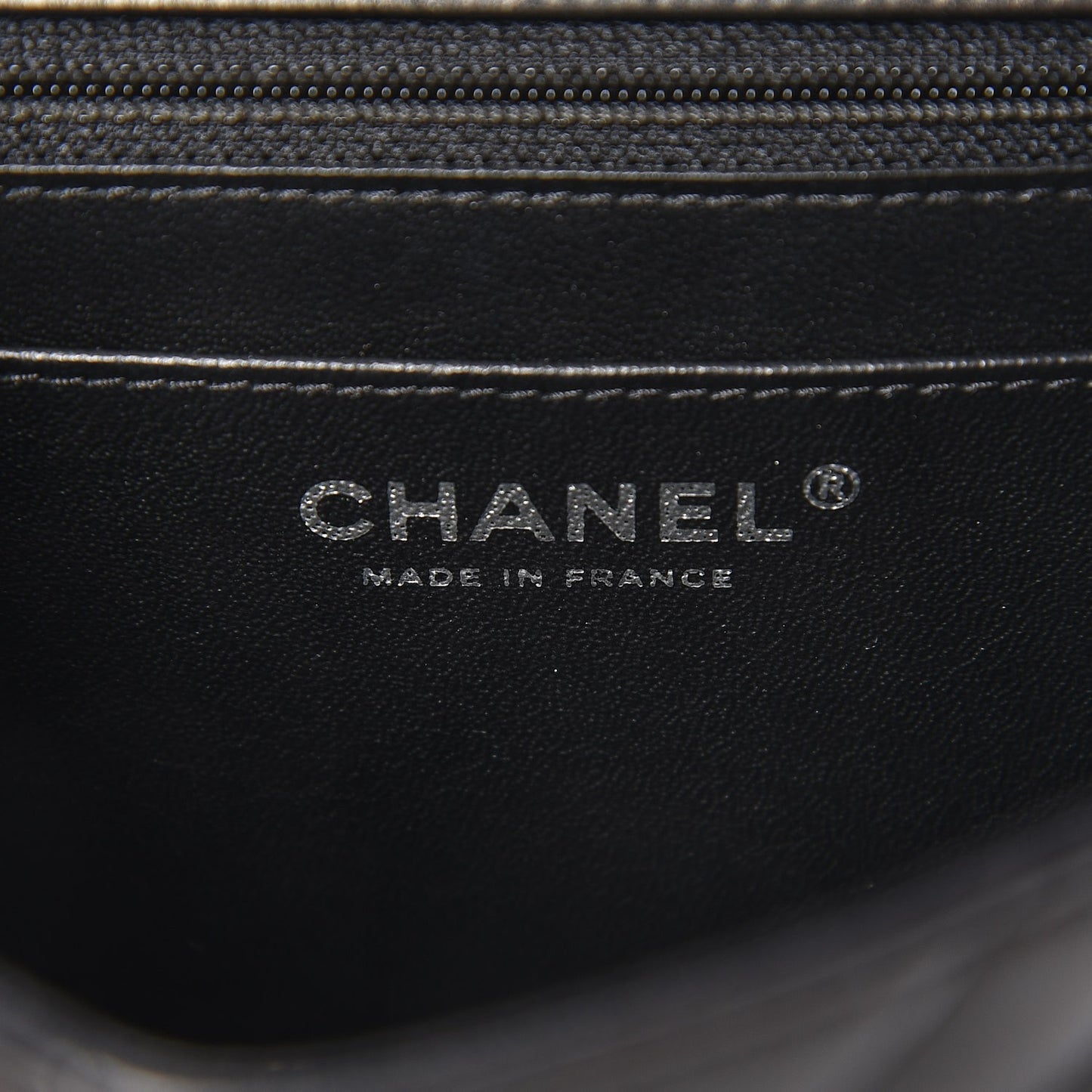 Lambskin Chevron Quilted Mini Square Flap So Black